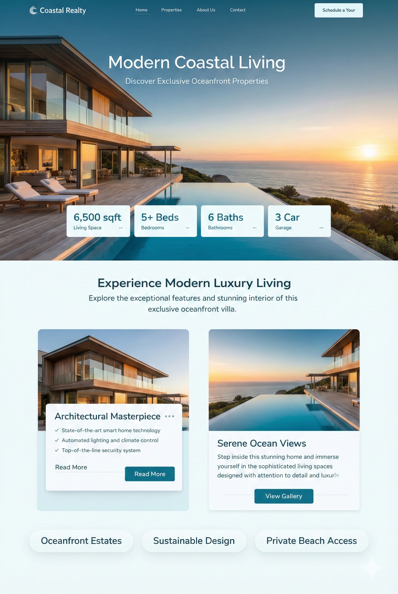 Website template preview